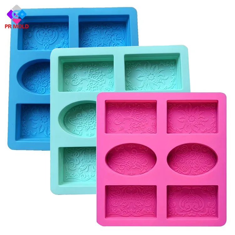 

Rectangular Oval Easy Demoulding 3D Handmade Diy Silicon Soap Mold