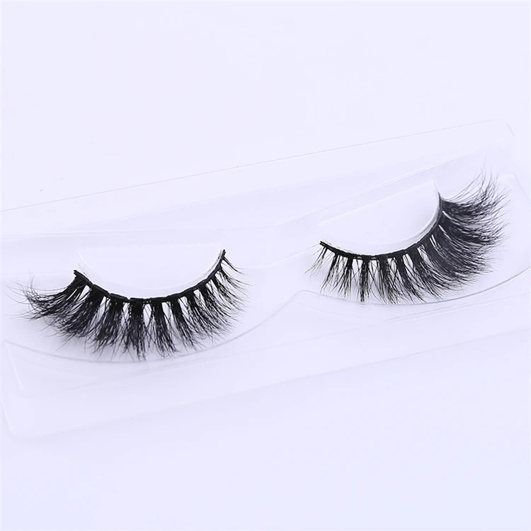 

real mink fur eyelashes easy to bend strip Lashes Lash Display 3d false mink eyelash with packaging