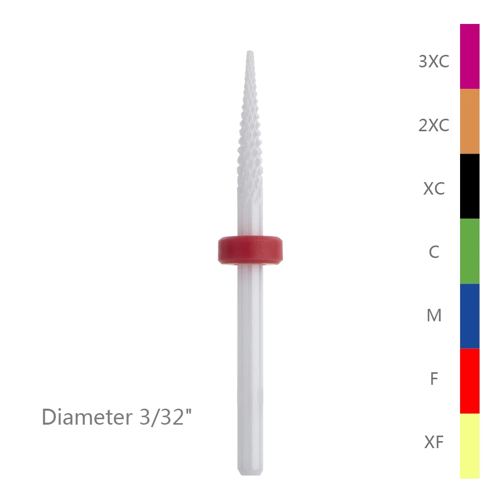 

Factory Price Manufacturer Supplier Ceramic Use Cuticle Clean Drill Bit Of Nail Cutter, Light green,red,blue,dark green,black,yellow