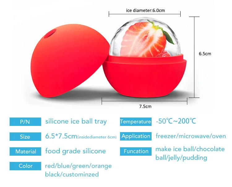 Wholesale Circular Single Huge Bourbon Ice Balls Mold Buy Clear Large