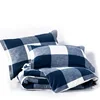 Wholesale Monogram Cotton Buffalo Check 3Pcs Duvet Cover Bedding Set