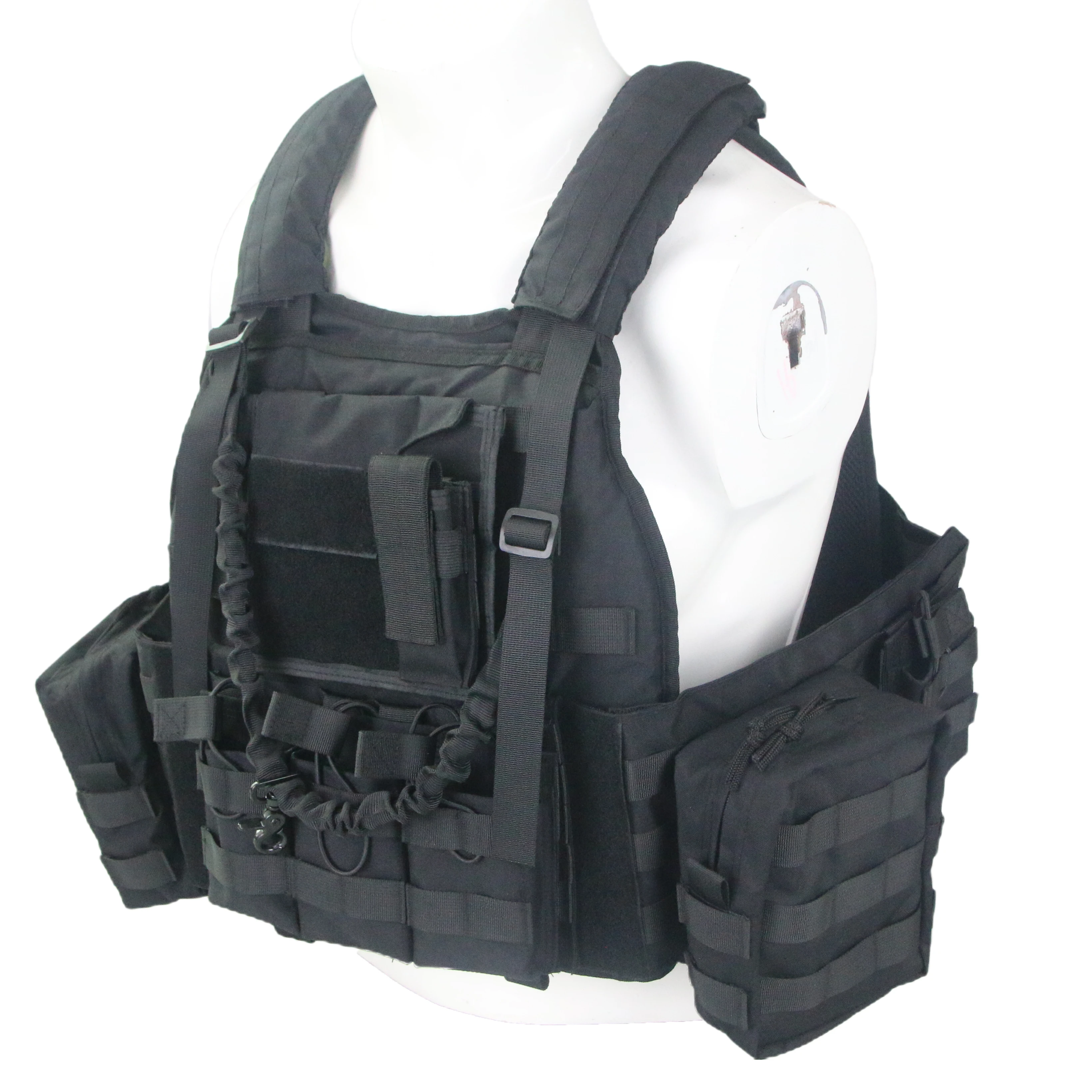 

600d polyester giubbotto antiproiettile adjustable waterproof nylon police army tactical military vest chest waist, 2 colors