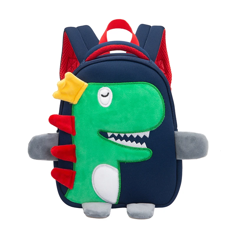 

Factory Wholesale Cartoon Animal Kids School Bag Cute Children Plush Backpack Kindergarten Anti-lost Schoolbag, As the picture