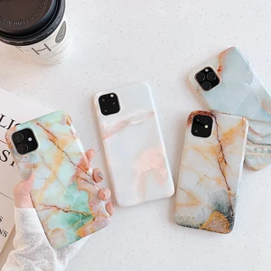Marble TPU Phone Case iPhone 7 8+ to 11 Pro Max