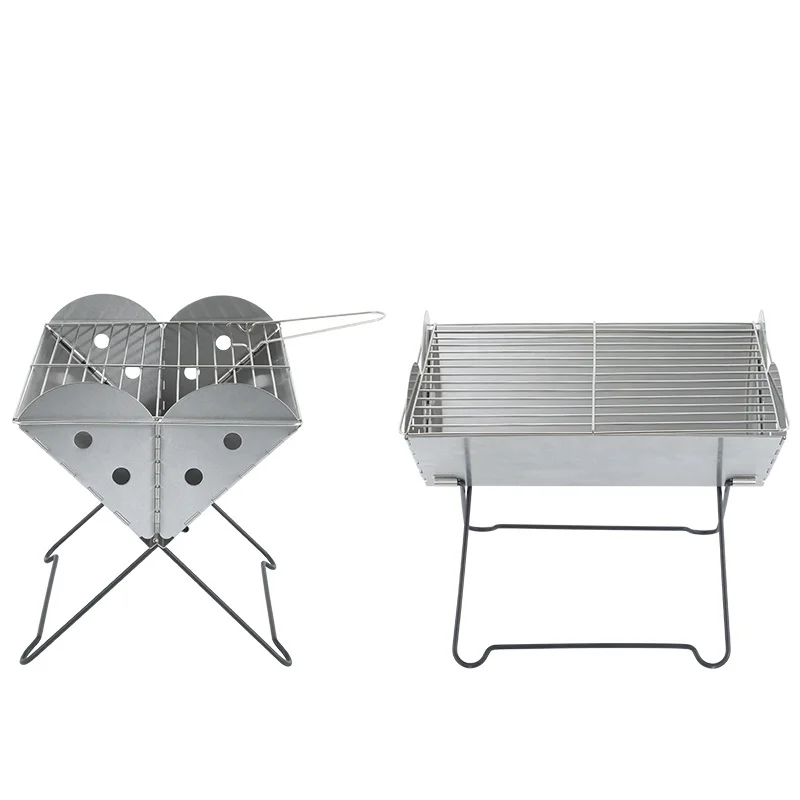 

Korean Stable Support Portable Folding Outdoor Stainless Steel Charcoal Barbecue BBQ Grill