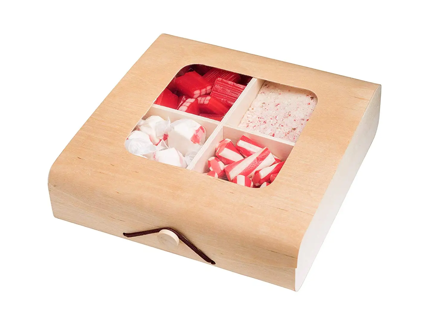 Wooden Case Candy Gift Box (4 Pack) Present Boxes Best For Birthday,Wedding And Party Favors