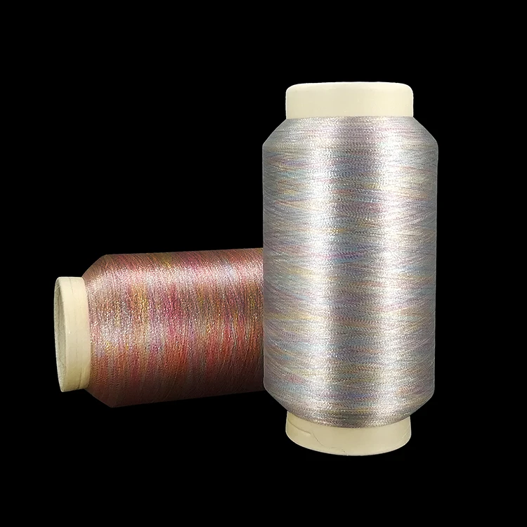 
Very fine colorful Polyester lurex yarn melange yarn Metallic Yarn 