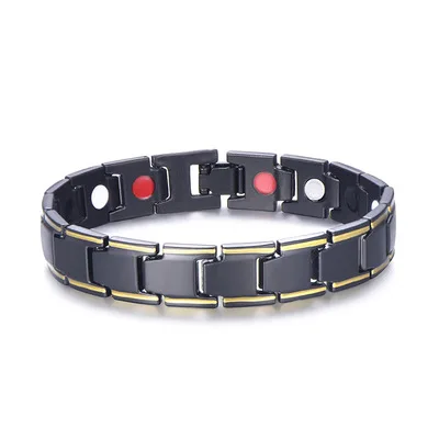 

Women Magnetic Bracelet Infrared Ion Magnet Titanium Steel Bracelet