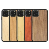 

Custom Eco Friendly Blank Bamboo Genuine Wood Wooden Tpu Cellphone Back Cover Cell Mobile Phone Case For Iphone 11 series