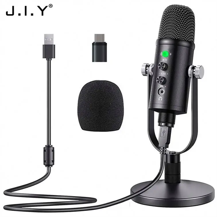 

BM-86 China Factory Professional Usb Microphone Desktop Singing Condenser Microphone For Computer Studio Mic, Black