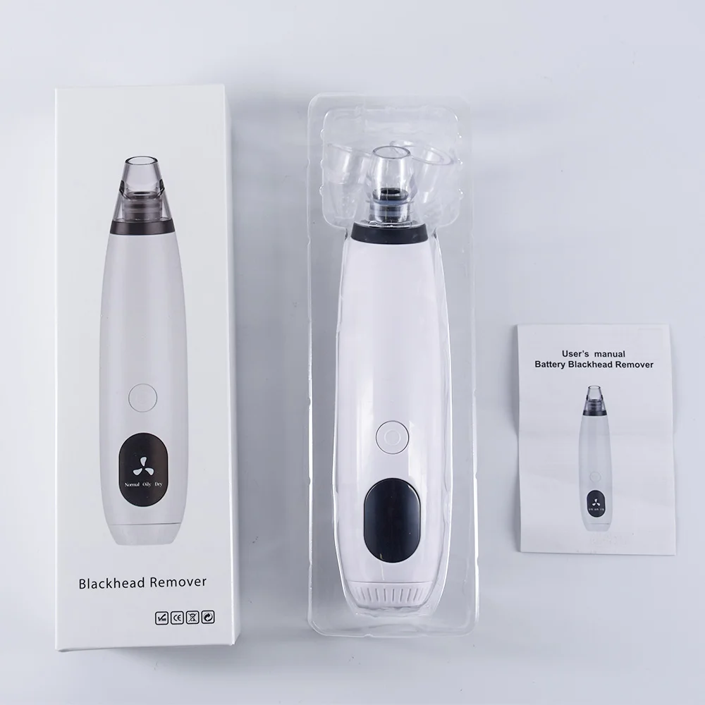 

Hot selling machine blackhead removal clean face instrument pore cleaner electric blackhead remover for woman use, White