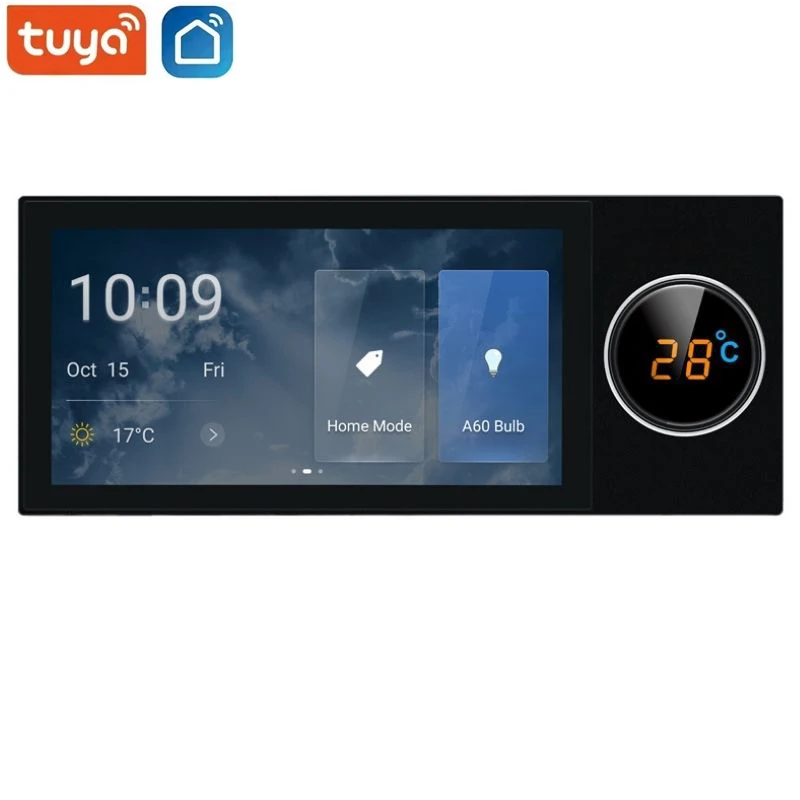 

Tuya Smart Home Control Panel WiFi Multifunction Touch Screen Zigbee Hub Gateway BLE In-wall Alexa Central Control Switch