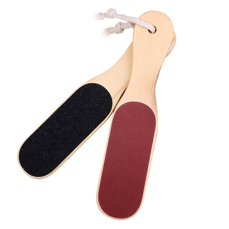 

Eco-friendly Non-Toxic Wooden Handle Callus Remover Pedicure Foot File Cheap Price Wooden Foot File With Low MOQ, Natural