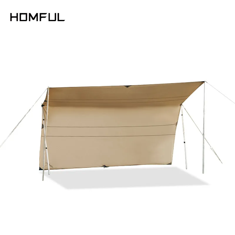 

HOMFUL portable 4Mcamping waterproof camping tarp and outdoor sunshade tarp