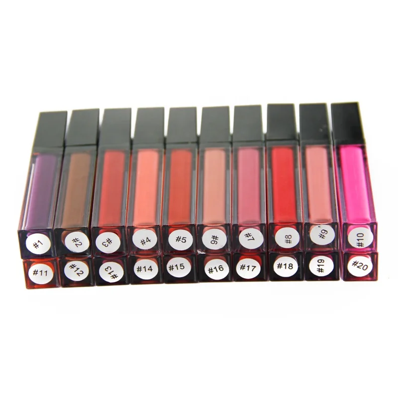 

OEM Private Label Clear Makeup Best Quality Waterproof Matte Velvet Liquid Lipstick Make Your Own Brand Lip Gloss