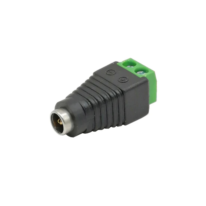 

DC 5.5x2.1mm Female CCTV Wire Connector DC Power Jack Adapter Plug
