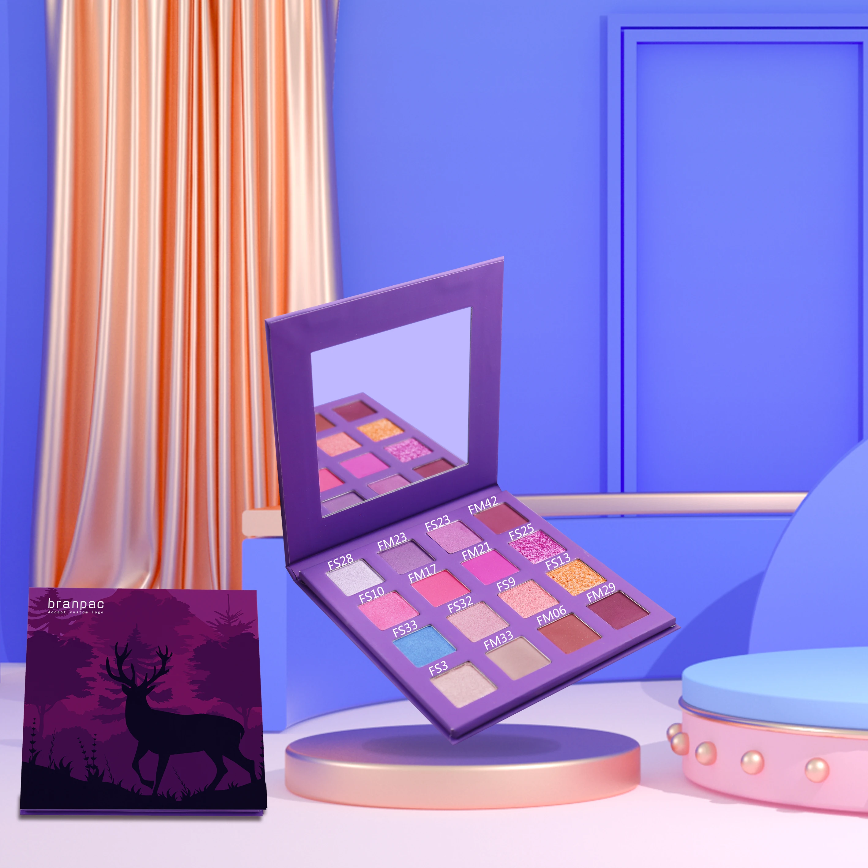 

16 Colors DIY High Pigments Eyeshadow Palette Cruelty Free Artist Makeup