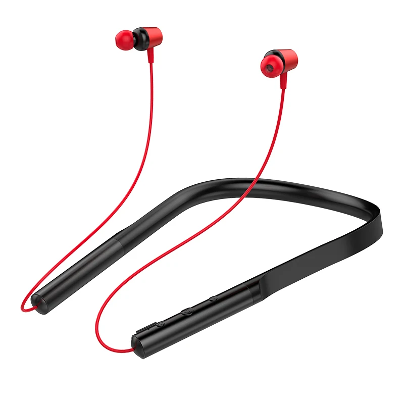 

Blue tooth 5.0 neckband earphones waterproof wireless sports hedphone noise-cancelling earphones sports gym earplugs, Yellow, red