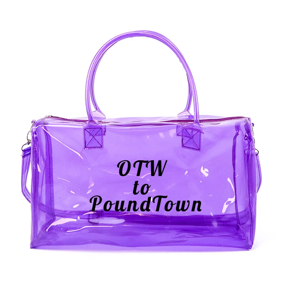 

Womens OTW TO POUNDTOWN transparent jelly bag