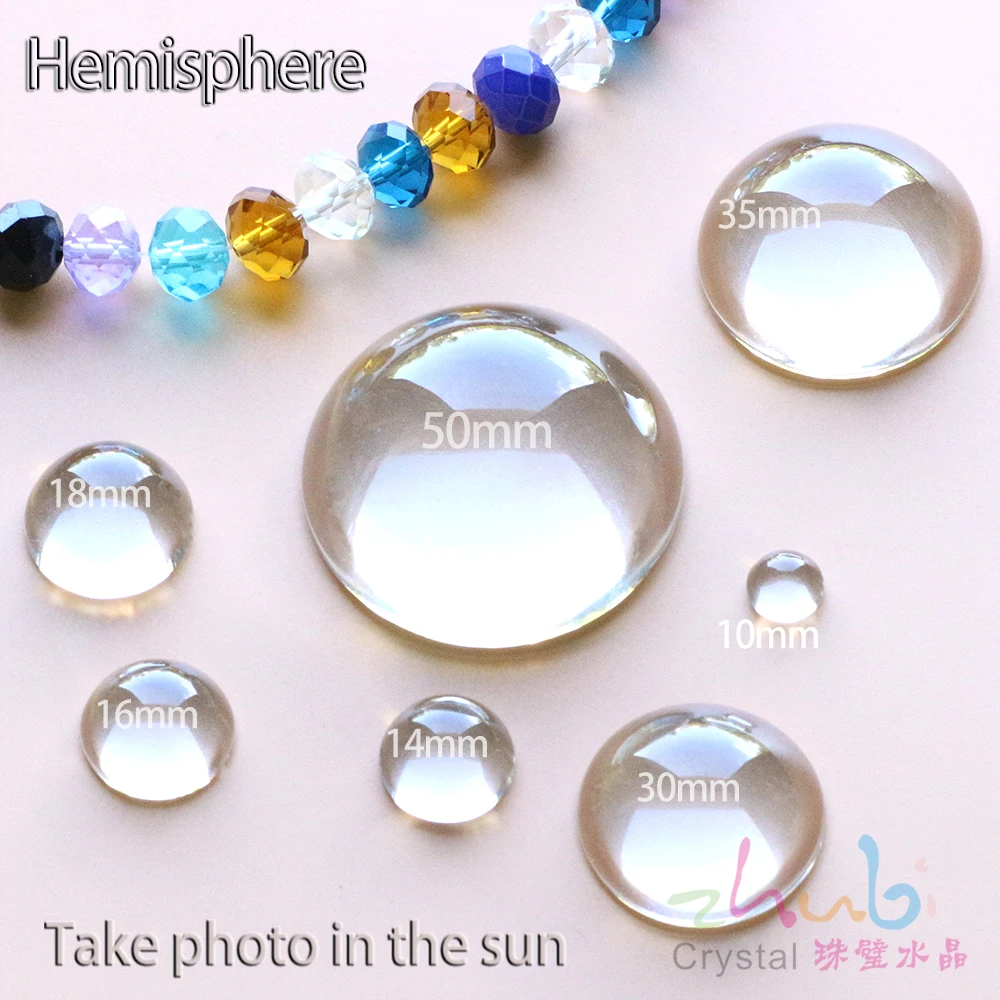 

Smooth Hemispheric Crystal Beads For Jewelry Making Glass Beads For Earring Necklace Bracelet Decoration DIY Accessories