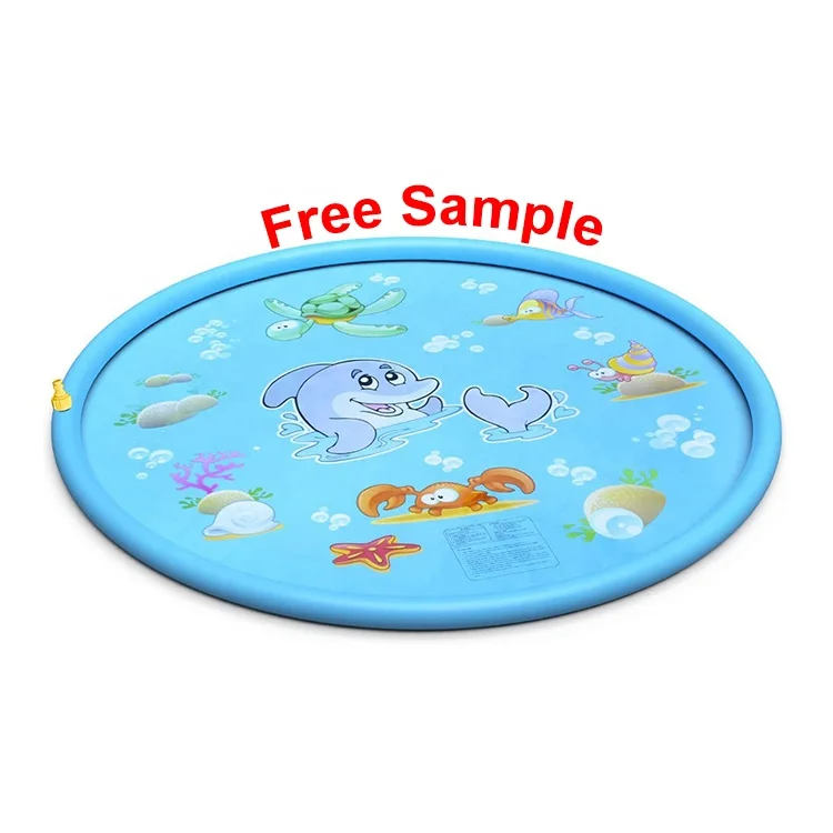 

Customized Fun Summer Baby Sprinkler Play Mat or Splash Pad for Kids in Garden, As photo(or customized)