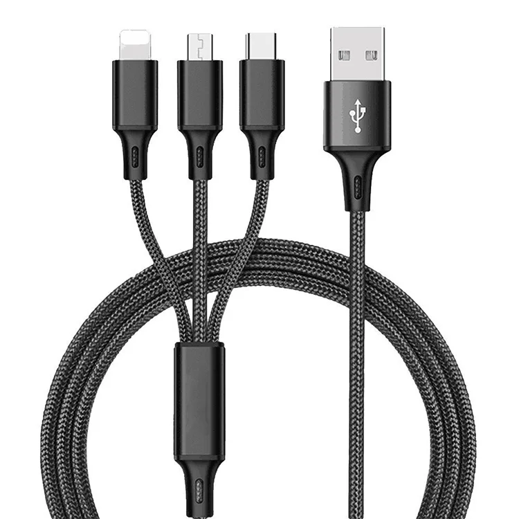 Multi Quick USB Charging Cable,Rxd 2 in1 Fast Charger Cord Connector High Speed Durable Charging Cord Compatible with iPhone//Tablets//Samsung Galaxy//iPad and More