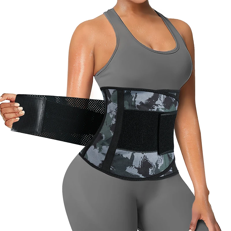 

Women waist cincher shaper back support neoprene hot sweat burn fat weight loss colorful belt waist trainer