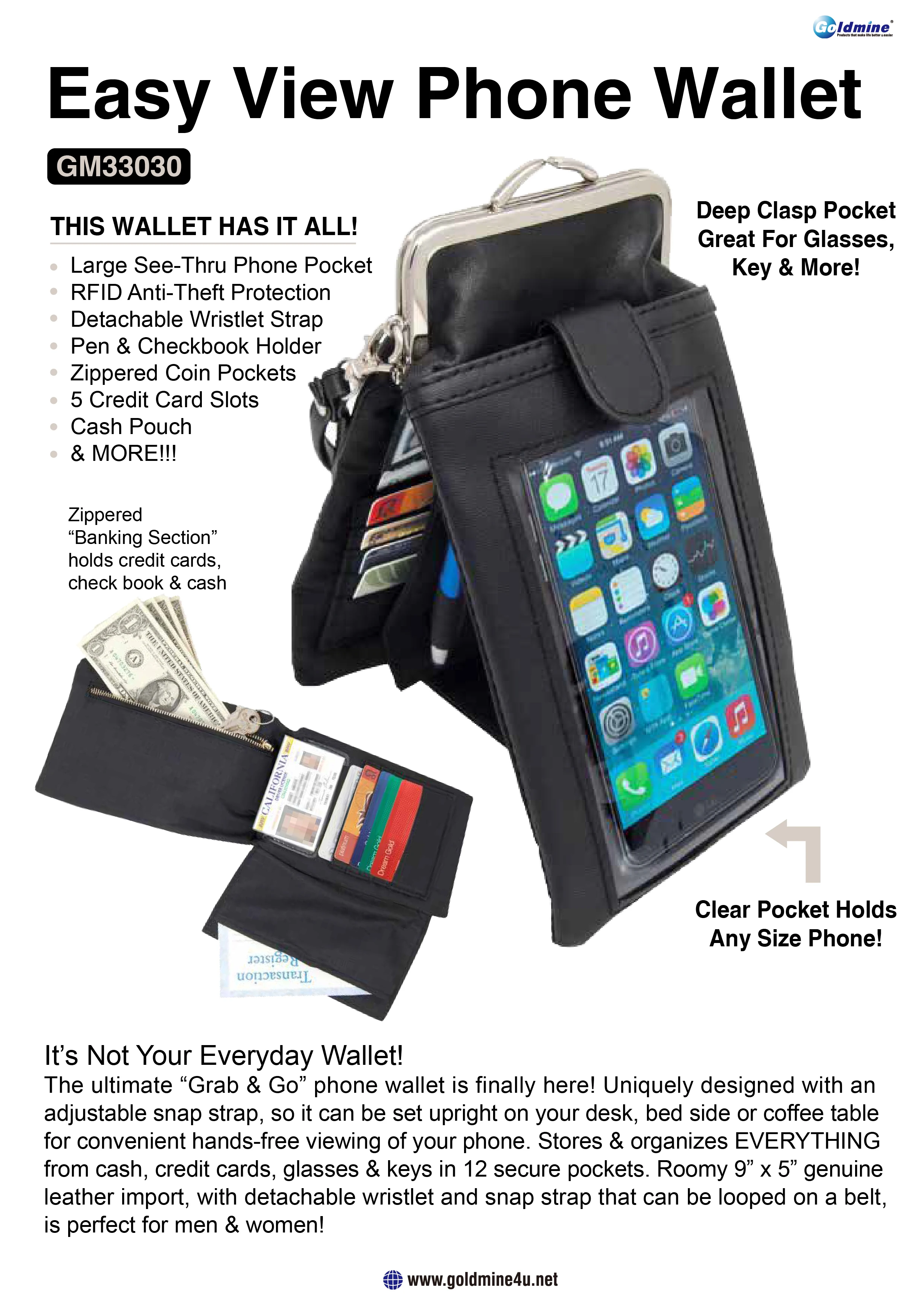 see thru cell phone purse