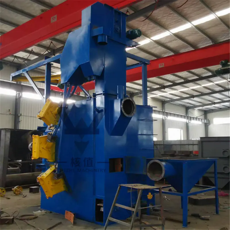 Vertical Type Alloy Wheel Rims Clean Polishing Blaster Spinner Hanger