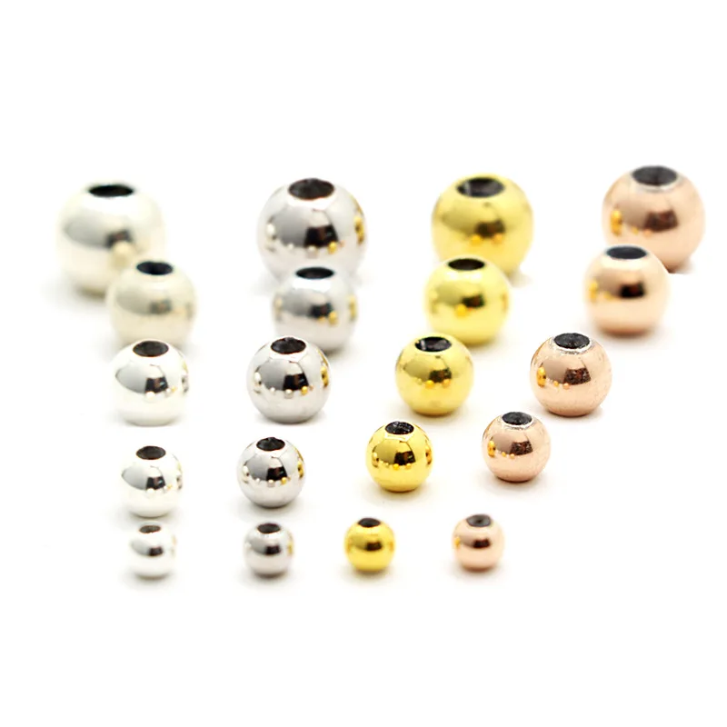

Wholesale Diy  Rubber Spacer Stopper S925 Charms Beads Bracelet 925 Silver Sterling Beads, White , gold, rose gold
