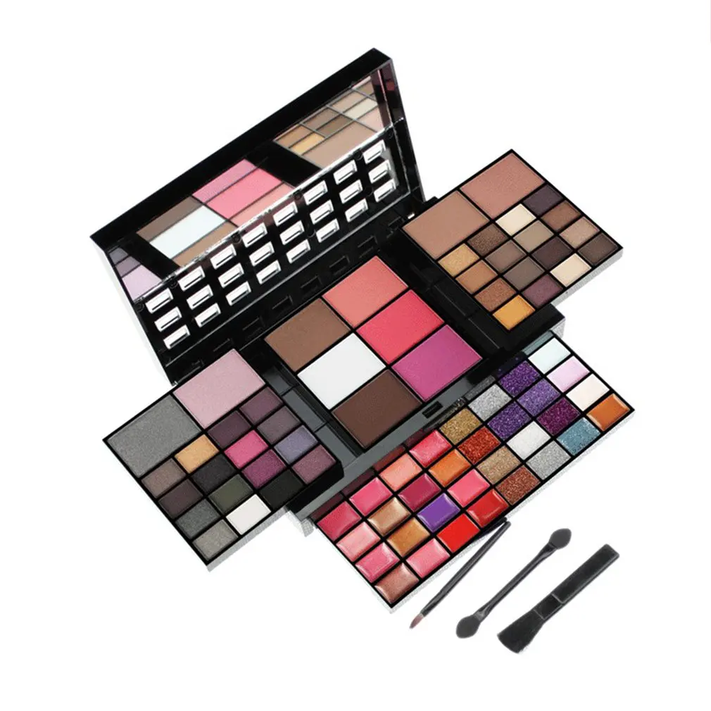 

74 Colors Makeup Kits Maquiagem Glitter Eyeshadow Palttte Eyeshadow + 28 Lip Gloss +6 Blush 4 Concealer paillette make up kit