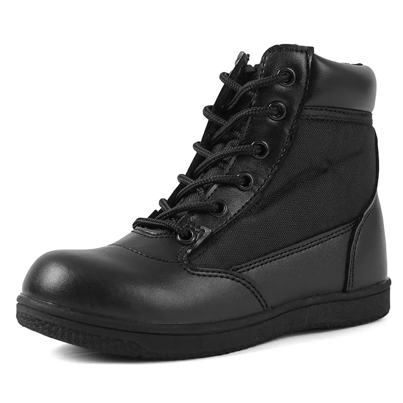 

Combat boots Military Army Boots Waterproof outdoor children's combat boots, Black