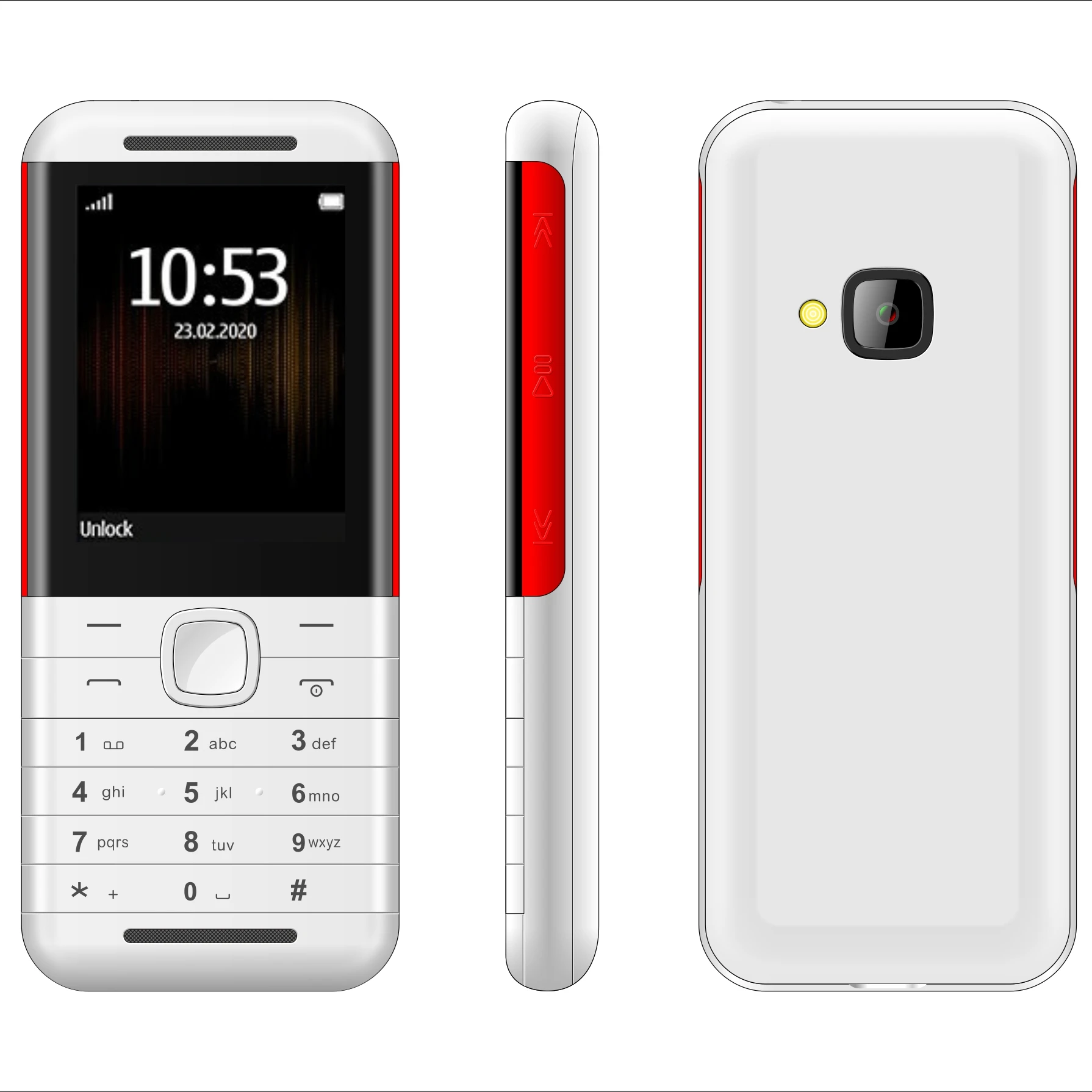 

Bar phone 5310 Brand new OEM 2g feature Phone 2.4 inch easy phone, Multi color