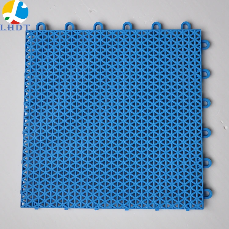 

Modular Interlocking Cushion Mat Floor Tile Mats Drain Pool Patio Balcony Yard Pet Area Washer Pad(Blue)