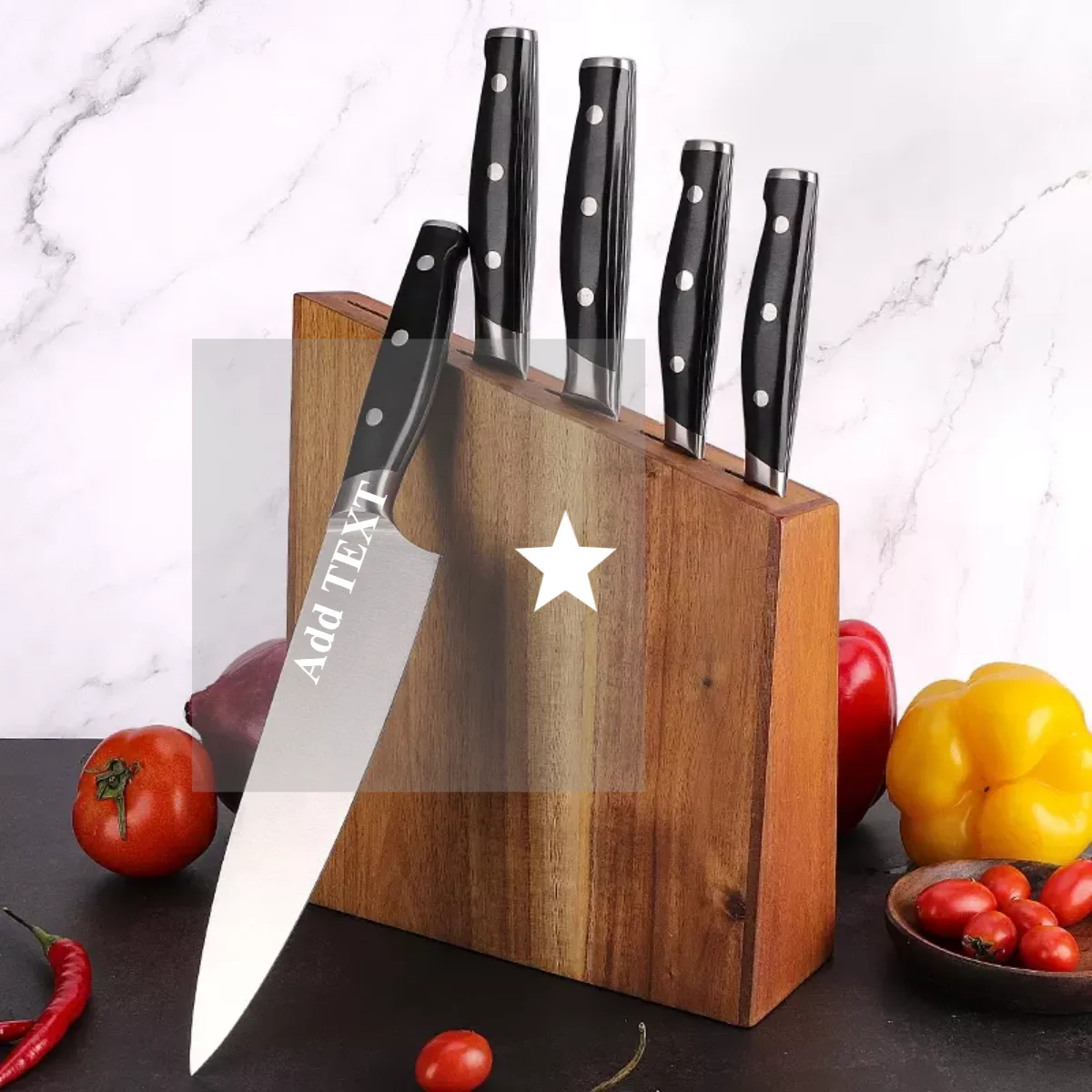 amazon hot sell forged chef knife high-carbon steel kitchen