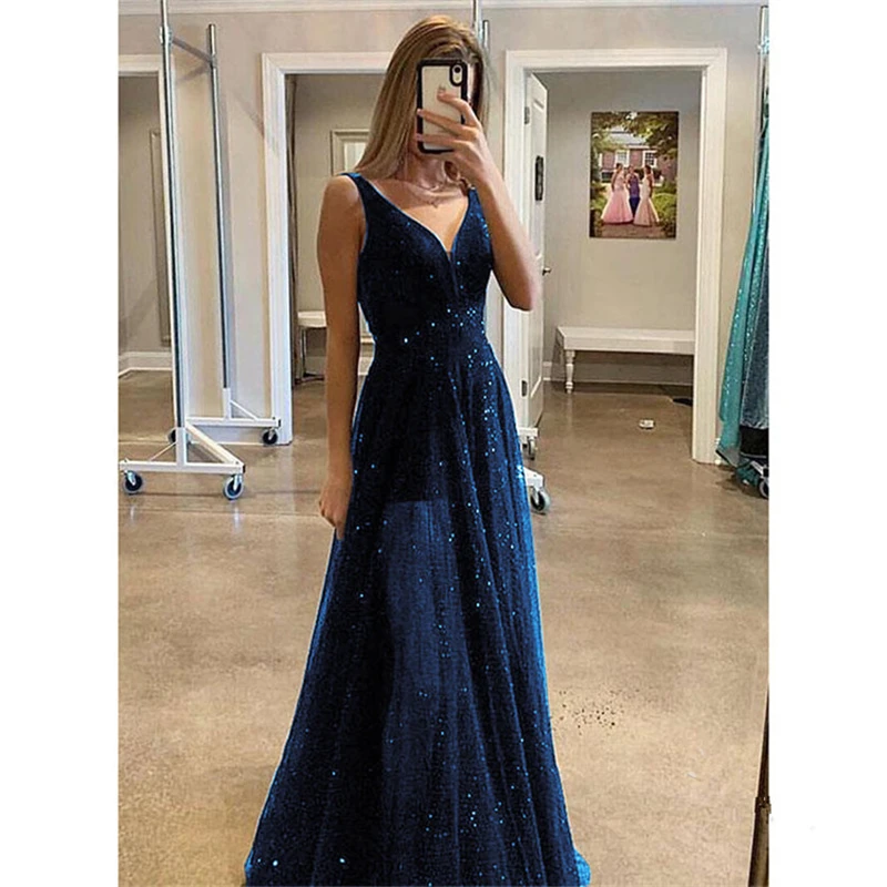 

New vestidos para dama de honor summer fashion women's party dress solid color sequin wedding party dress