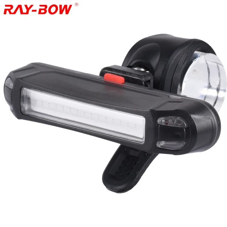 

Bicycle tail light two styles of light with rubber waterproof switch USB charging system with strong waterproof bike light, Black
