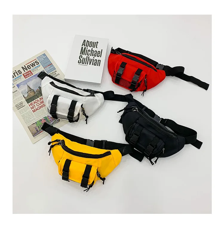 

Canvas Chest Bag For Boys Sporting Trendy Crossbody Bag Little Pockets Kid Waist Bag 2021 Hot Sale