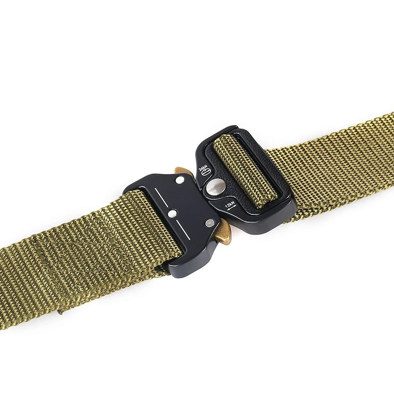 

Black Nylon Custom Military Canvas Combat Mens Tactical Survival Belt