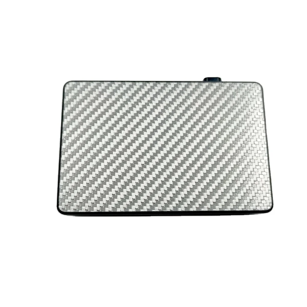 

Hot selling New Arrivals accept customized LOGO rfid blocking carbon fiber card holder pop up, Black,silver