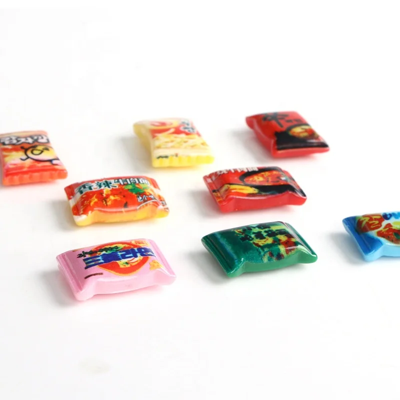 

3D Refrigerator Decorations Chinese Instant Noodle Food Rectangle Resin Fridge Magnet