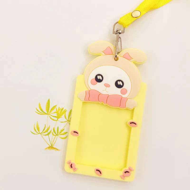 8设计卡通风格id信用卡持有人与颈带挂绳 - buy id credit card