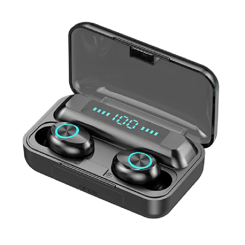 

5.0 9d Bass Stereo Waterproof Earbuds Handsfree Headset Tws Wireless Earphones With Microphone Charging Case