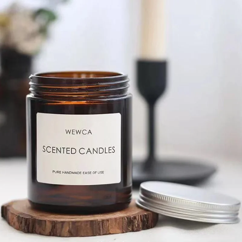 Wholesale Private Label Cheap Glass Candle Jars Containers With Lids In