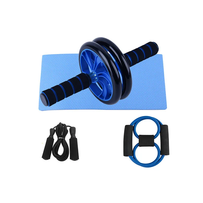 

Factory wholesale fitness roller anti-skid exercise abdominal fitness equipment rope skipping push board healthy belly wheel, Suit color