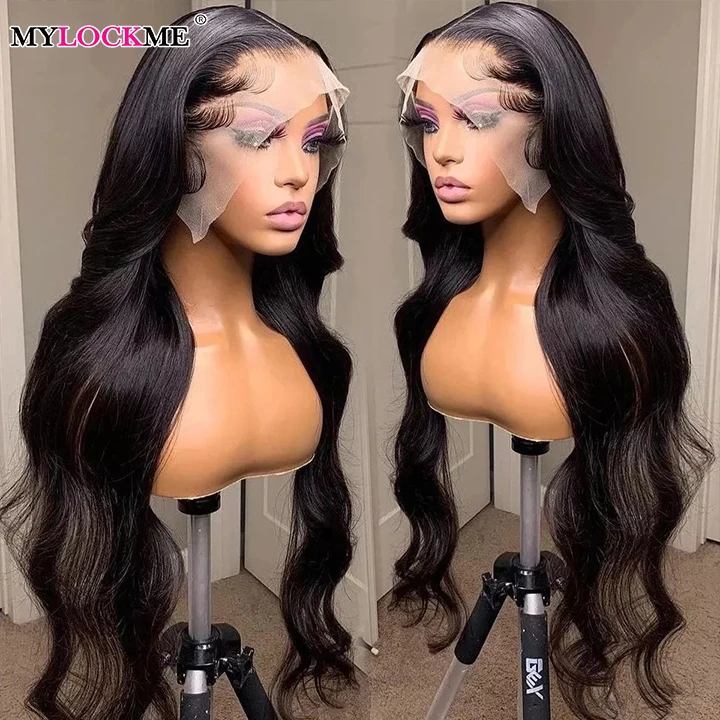 

150 Density 613 13X4 Deep Wave 40 Inch Curly Hd Transparent Full Lace Frontal Wig 100% Human Straight Hair For Black Women