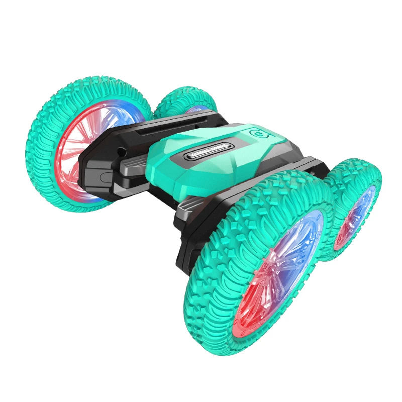 

Remote Control 360 Degrees Rotate Double Side RC Stunt Car Toy kid Electric Rock Crawler High Speed Car for Kids, Orange/green