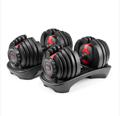 

adjustable dumbbell set 24KG gym equipment 52.5LB dumbbell weights, Balck+red