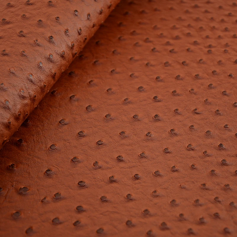 
PVC leather ostrich pattern 1.2mm synthetic leather high quality womens wallets 