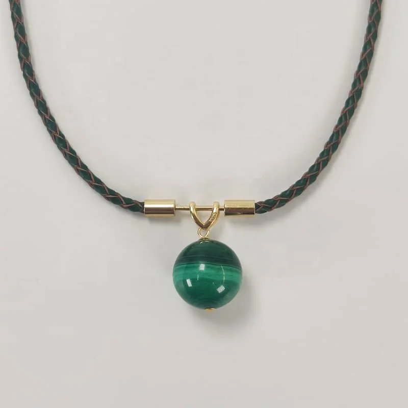 

Malachite jewelry women necklaces fine jewelry 925 silver fashion accessories malachite pendant women